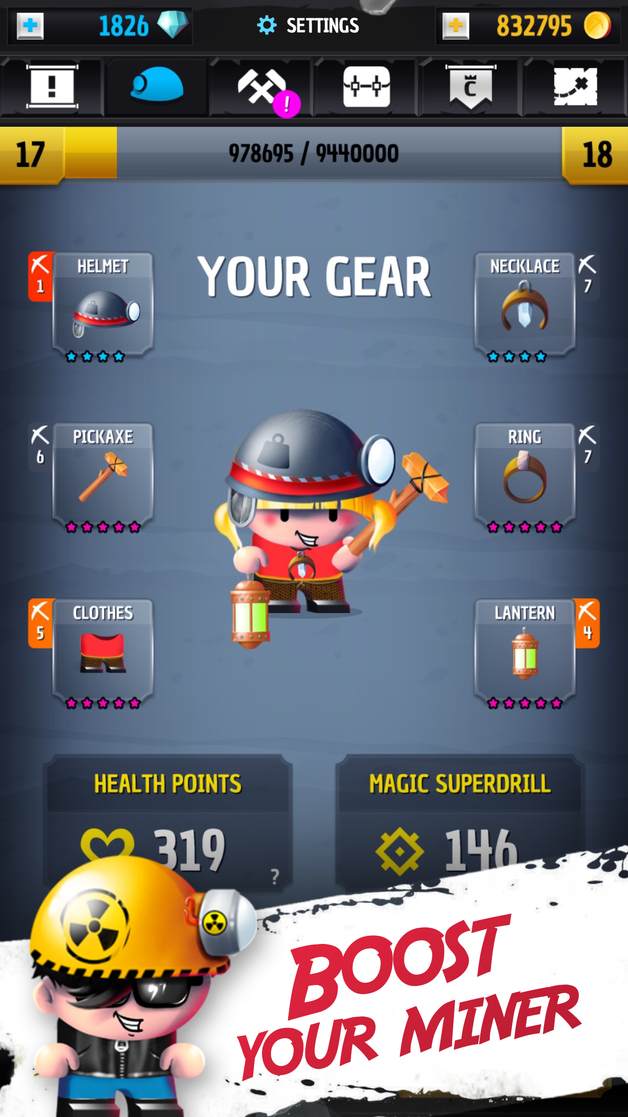 Tiny Miners Game Screenshot