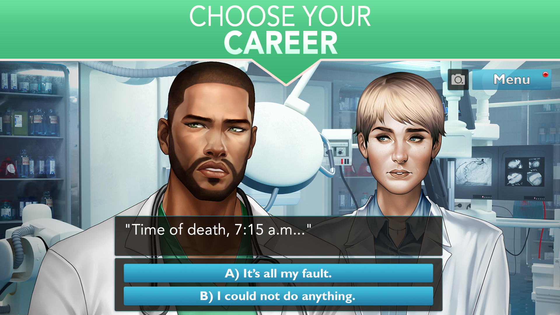 Is It Love? Blue Swan Hospital Game Screenshot