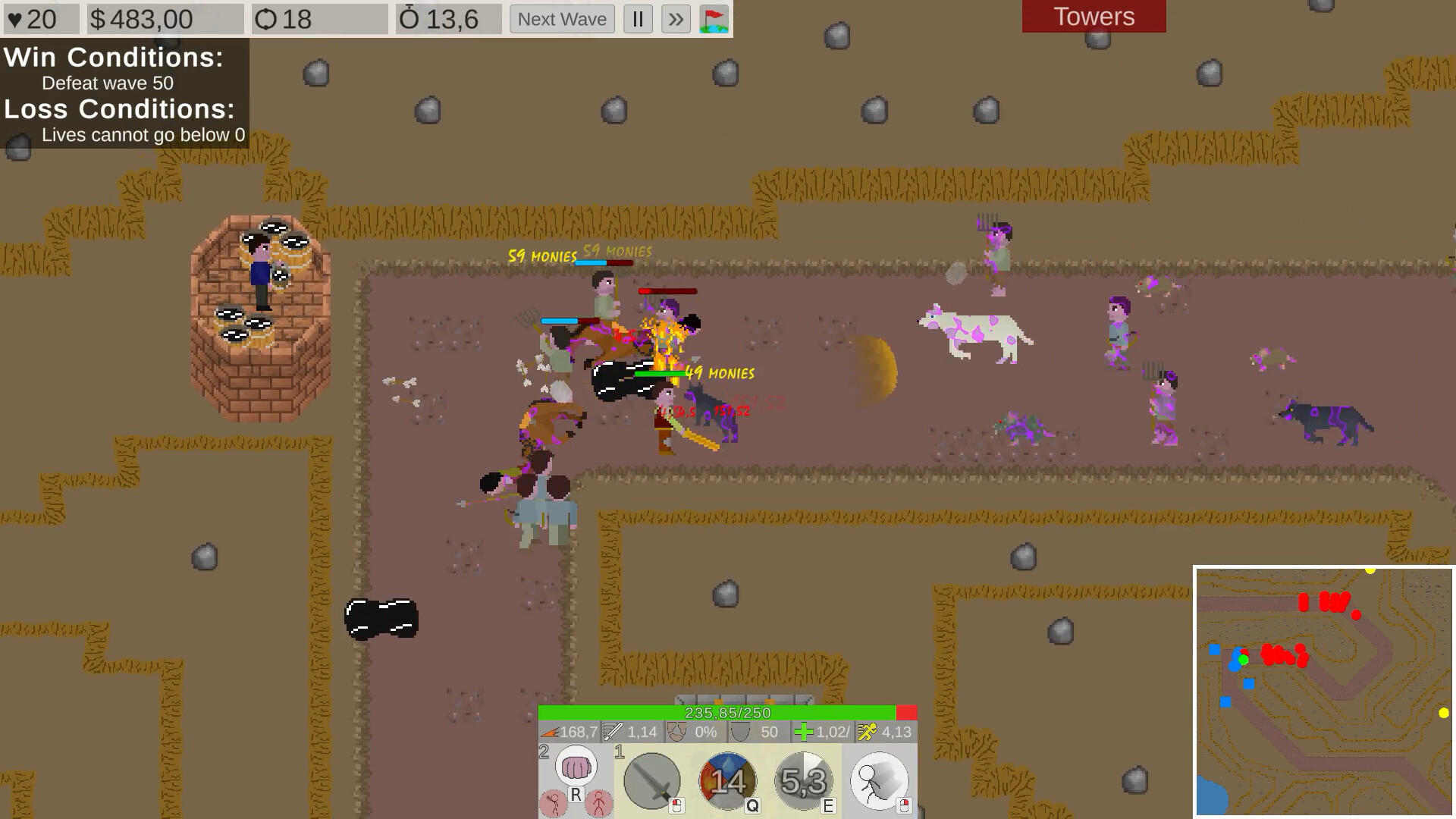 Screenshot of Anathema Tower Defense