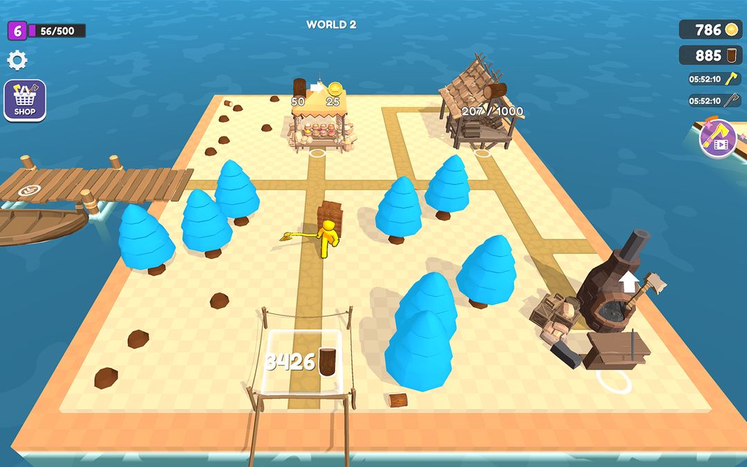 Craft Island - Woody Forest 게임 스크린 샷