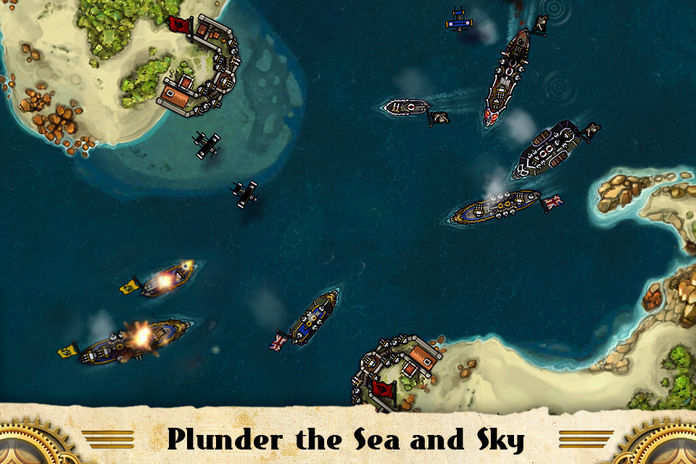 Screenshot of Crimson: Steam Pirates for iPhone