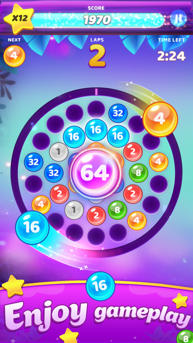 Laps Fuse: Puzzle with Numbers Game Screenshot