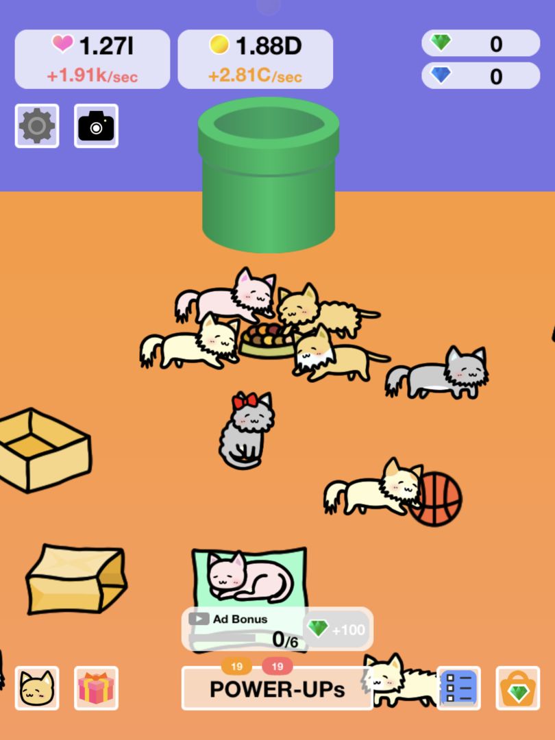 고양이 섬 - Cat Island 게임 스크린 샷