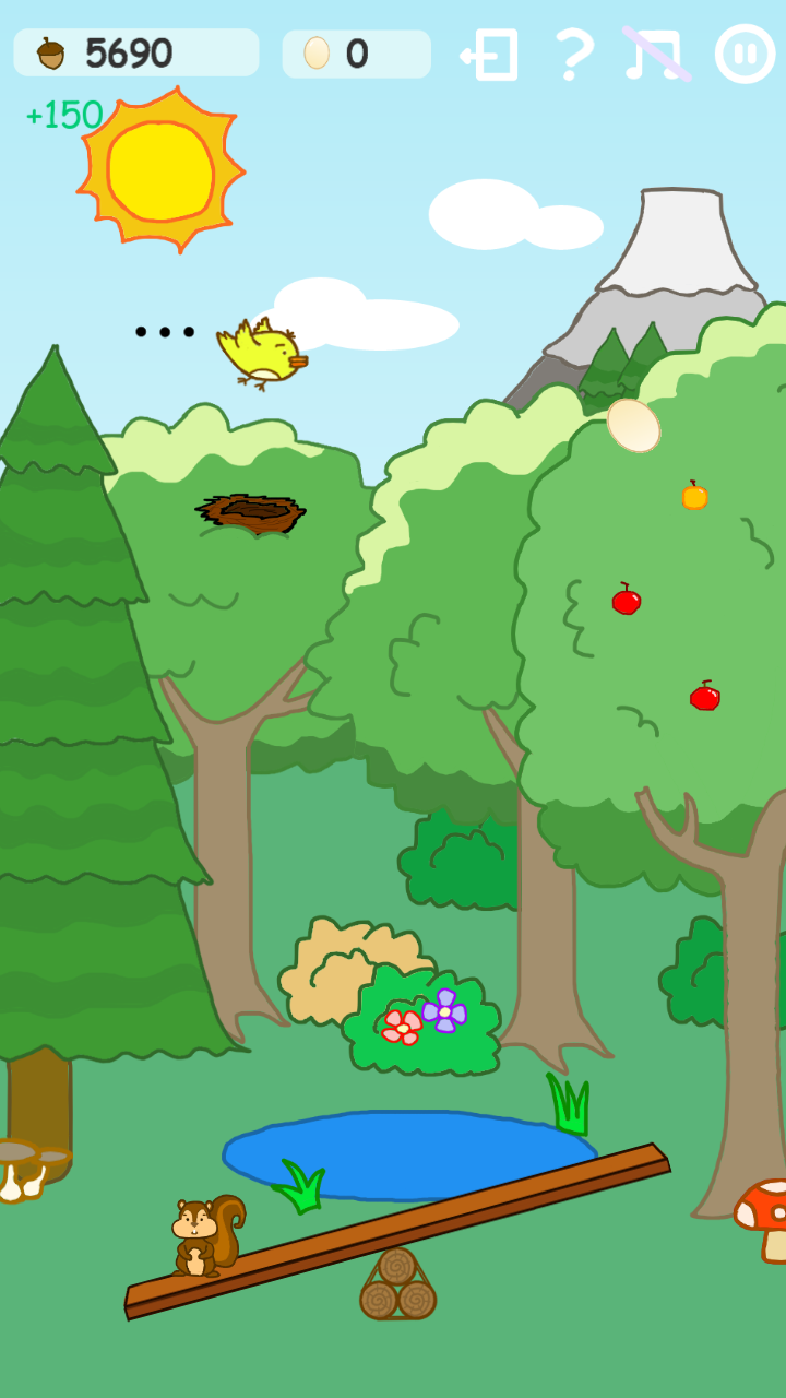 Скриншот игры Mr. Squirrel and Eggs