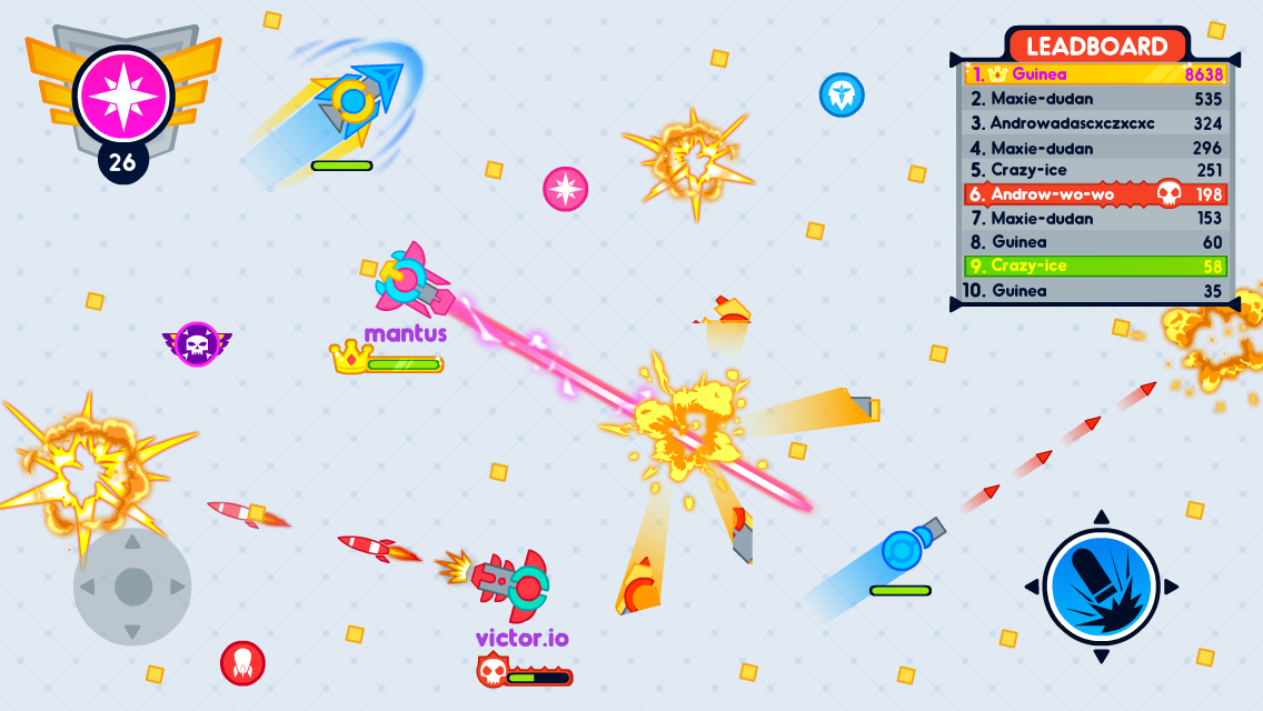 Force.io Craft - Free Diep War Game Screenshot
