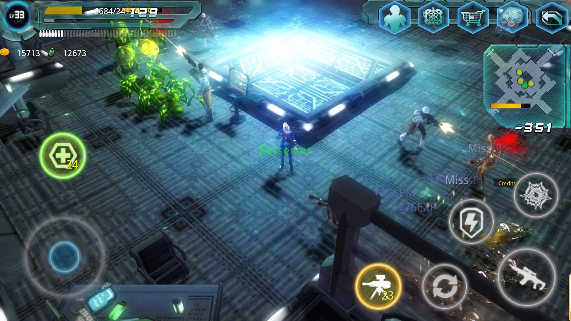 Alien Zone Raid Game Screenshot