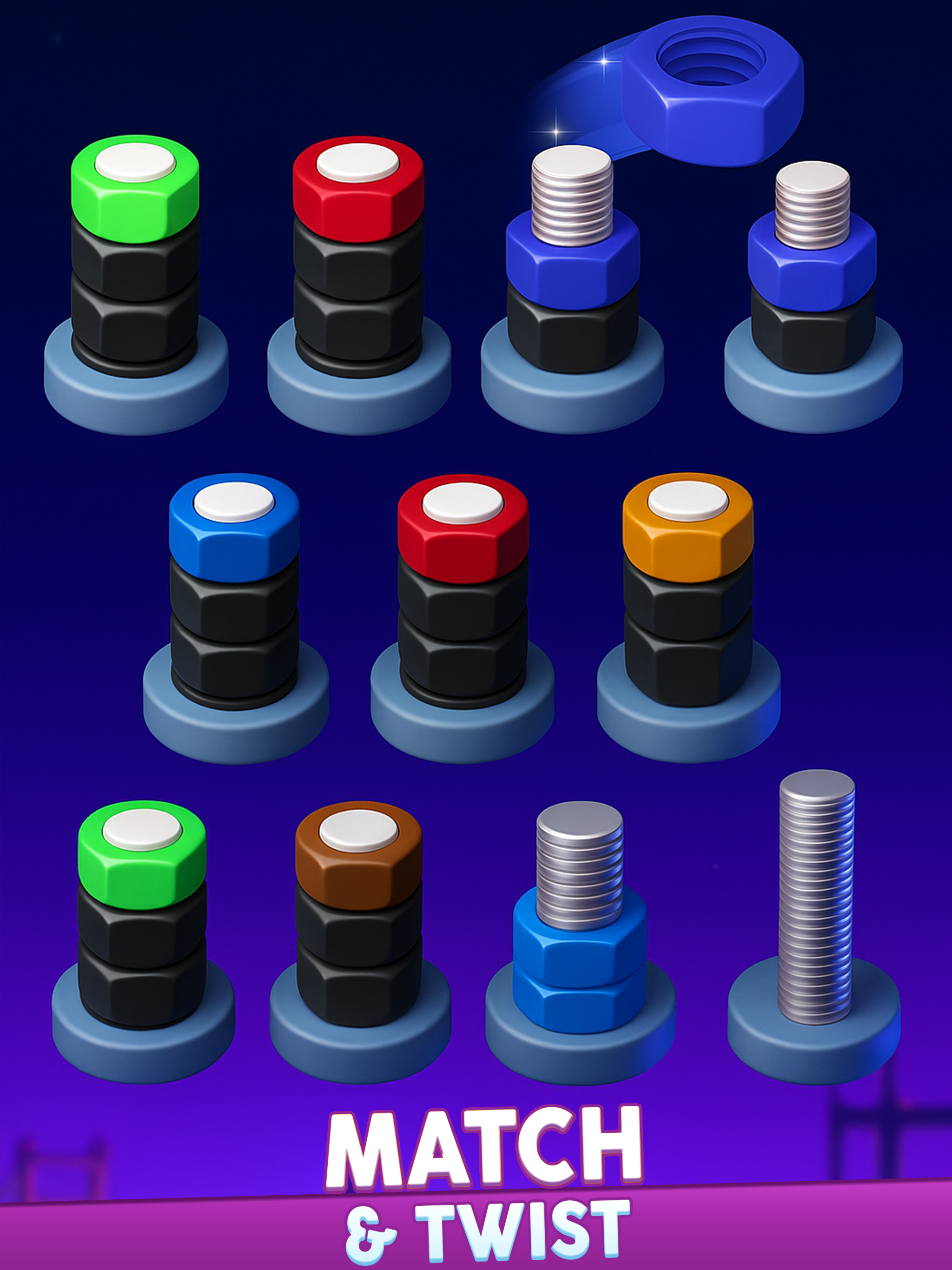 Nuts And Bolts: Screw Sort Game Screenshot