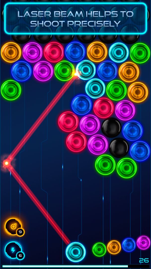 Screenshot of Magnetic Balls: Neon