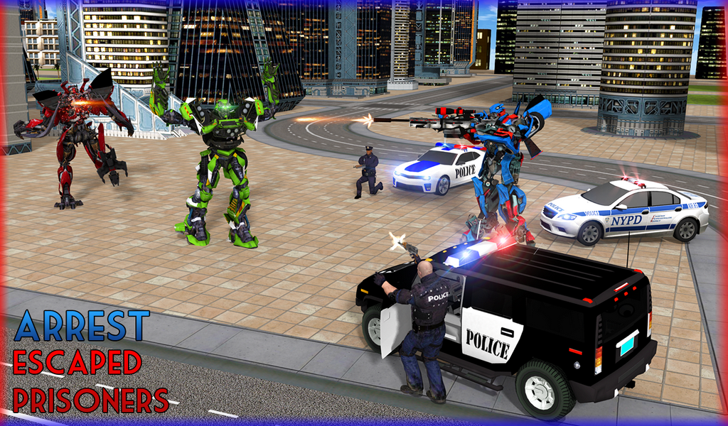 Screenshot 17 of Police Robot Transformation - Prison Escape 1.3.1