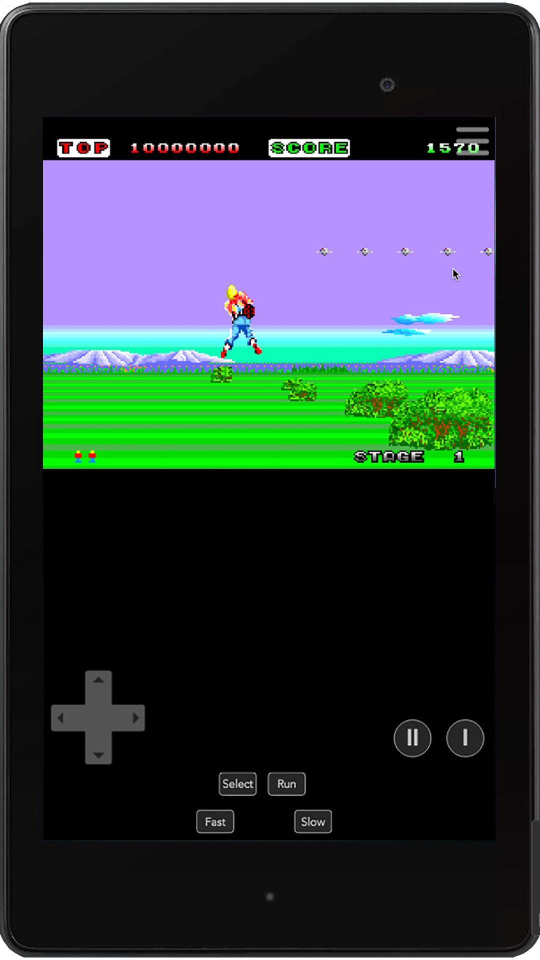 Space Harrier PCE Game Screenshot
