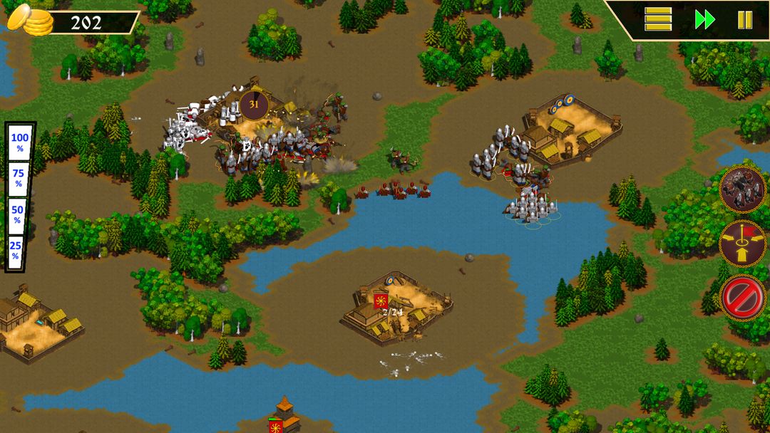 Screenshot of Buest: Fury of the North. RTS.