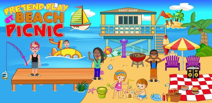 Banner of Pretend Play Beach Life Games 1.0.13