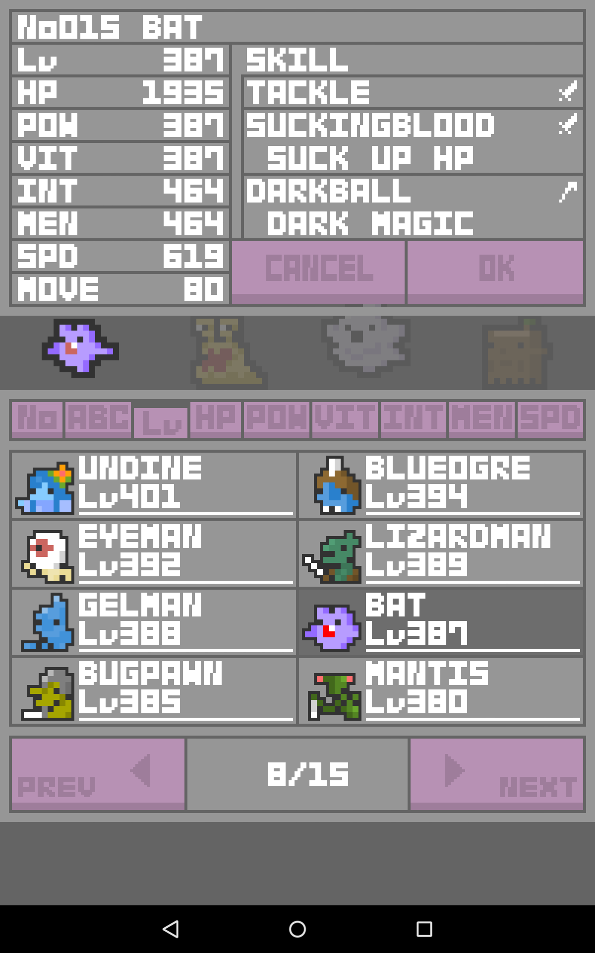 Cuplikan Layar Game MinuteMonsters