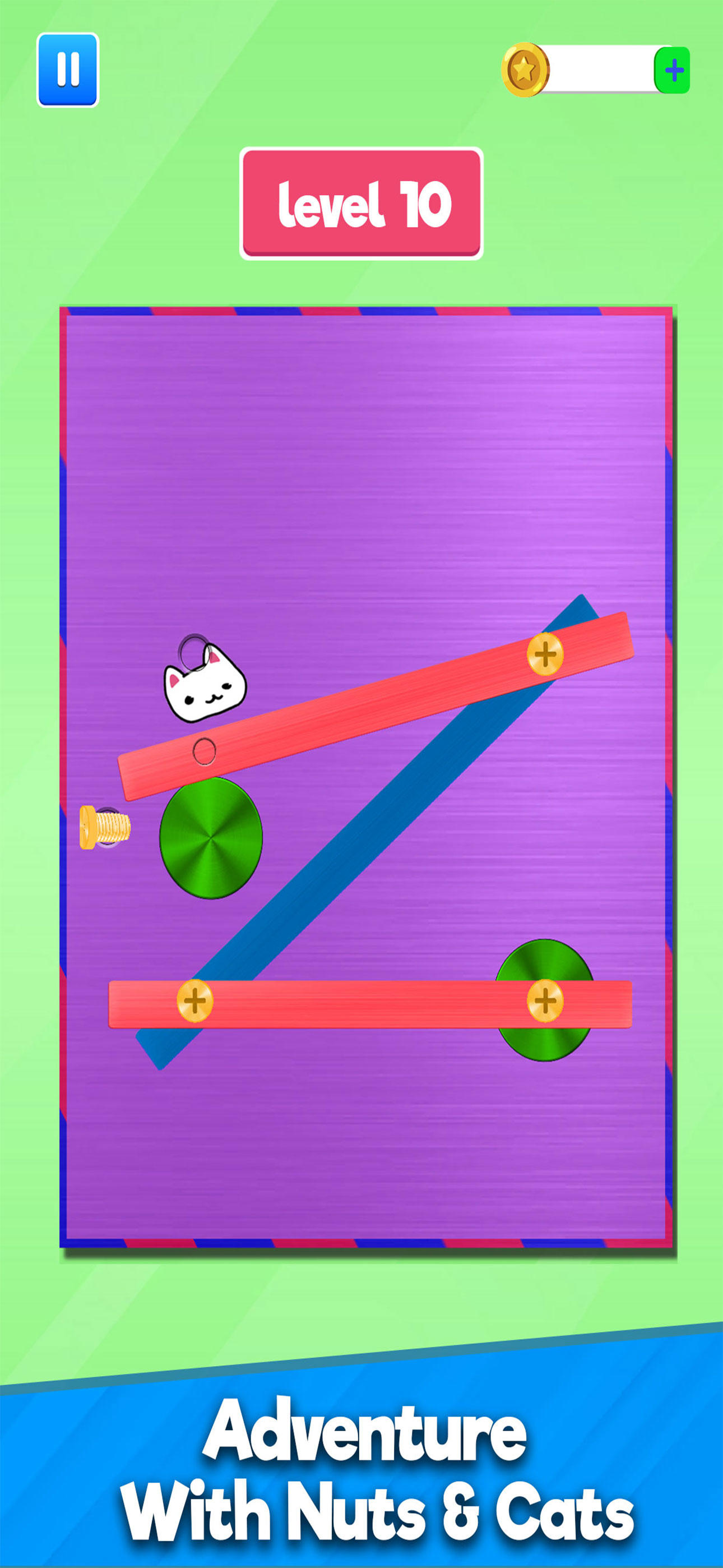 Captura de Tela do Jogo Wood Screw Sort Nuts and Bolts