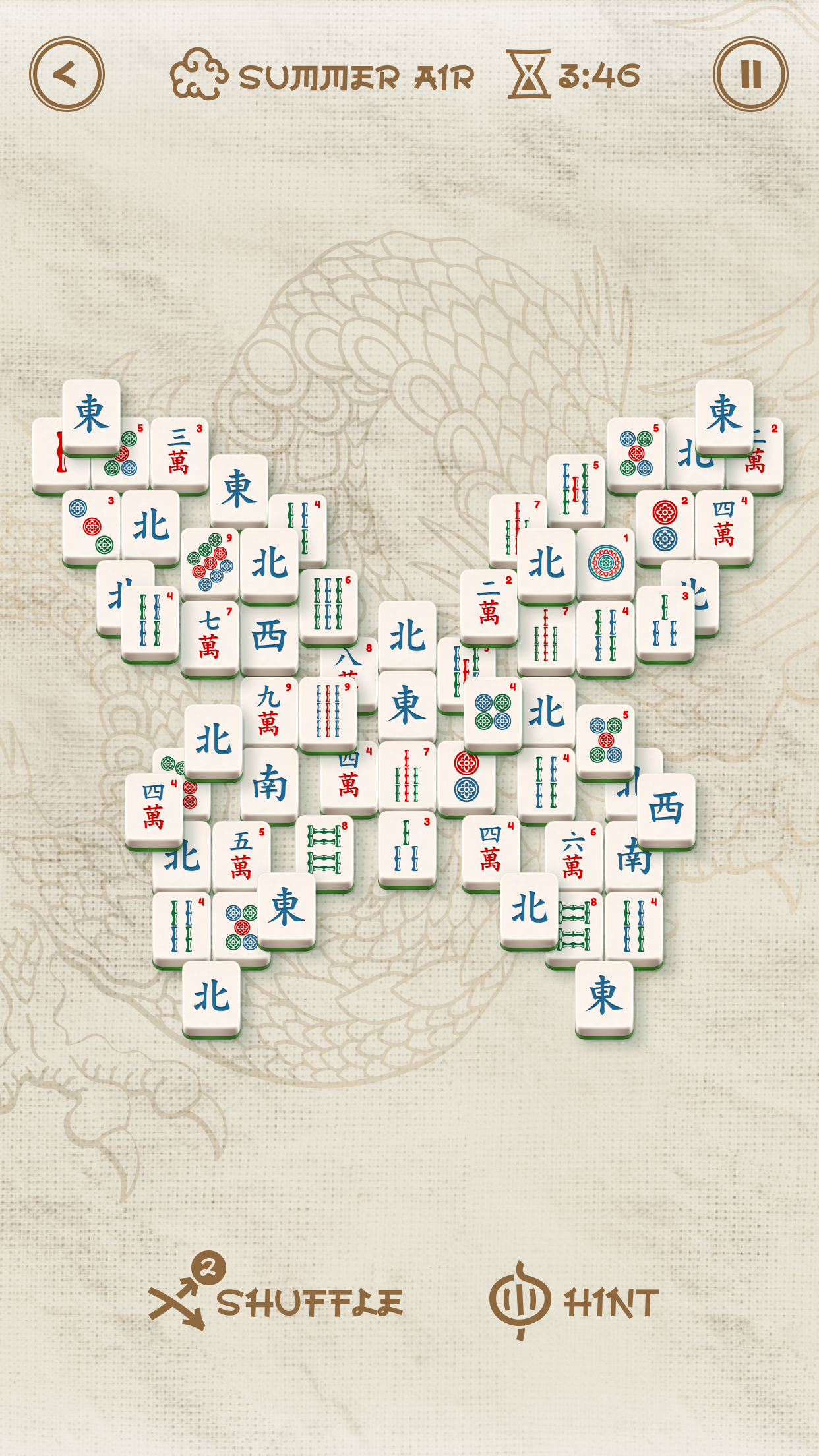 Screenshot of Mahjong Solitaire: Classic