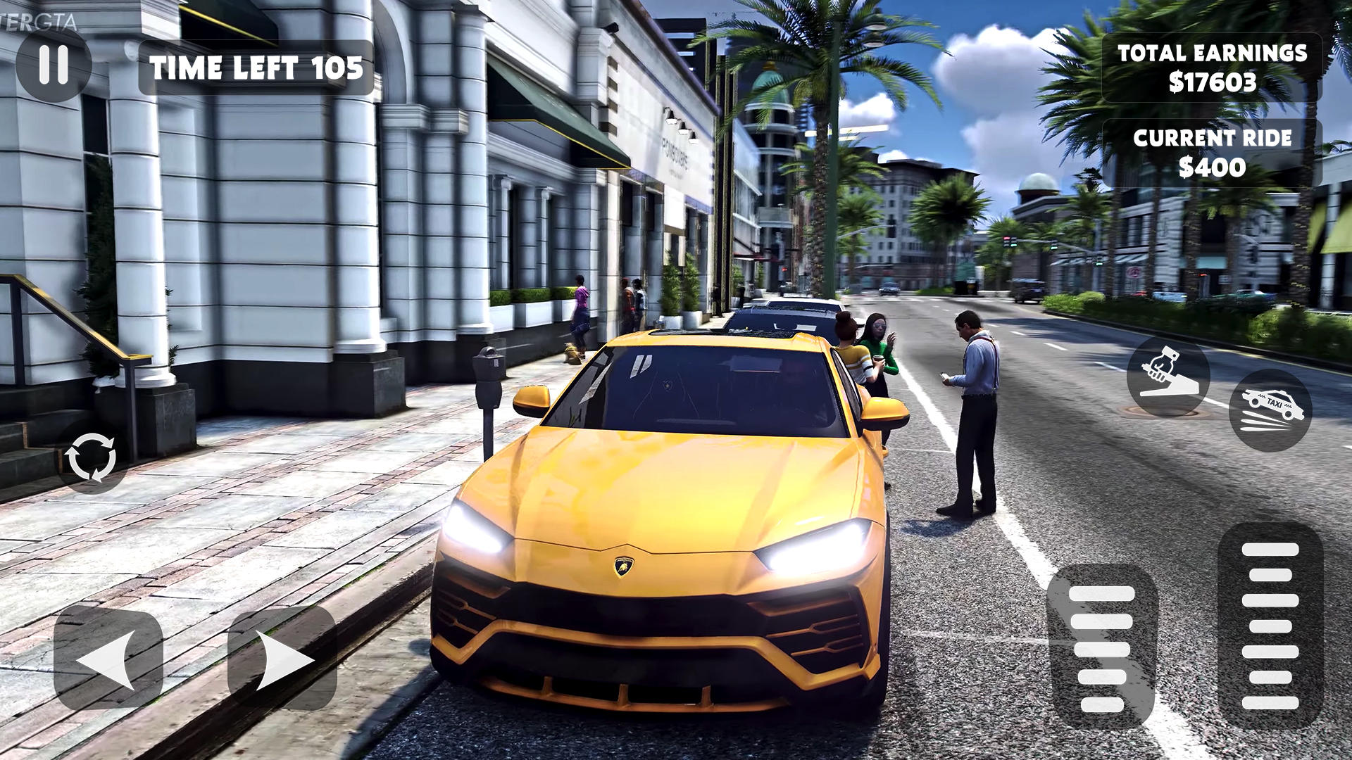 Screenshot 1 of टैक्सी ड्राइविंग टैक्सी सिम्युलेटर 3 डी 5.0