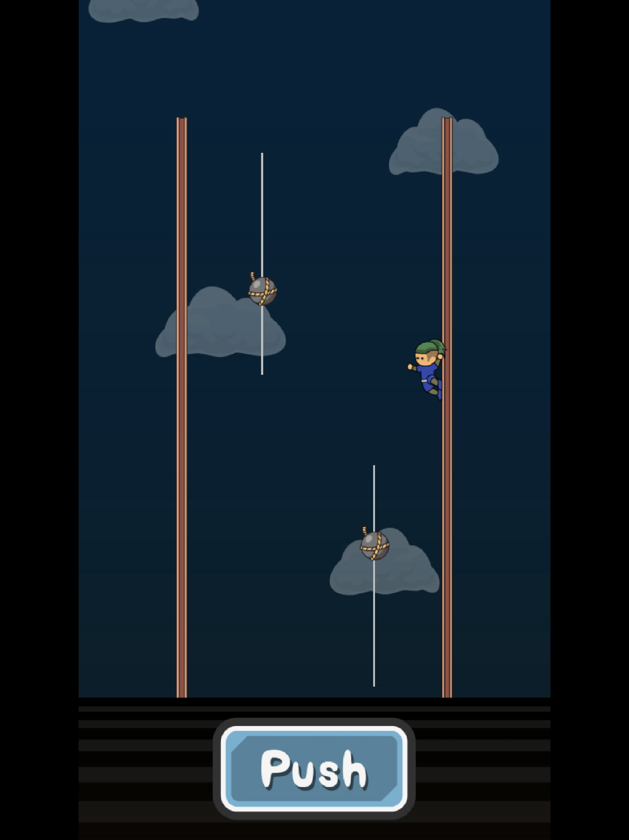 トニーくんの三角飛び忍者 遊戲截圖