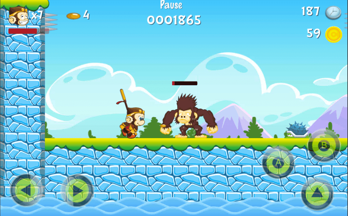Kong Hero - Adventures of Kong Game Screenshot