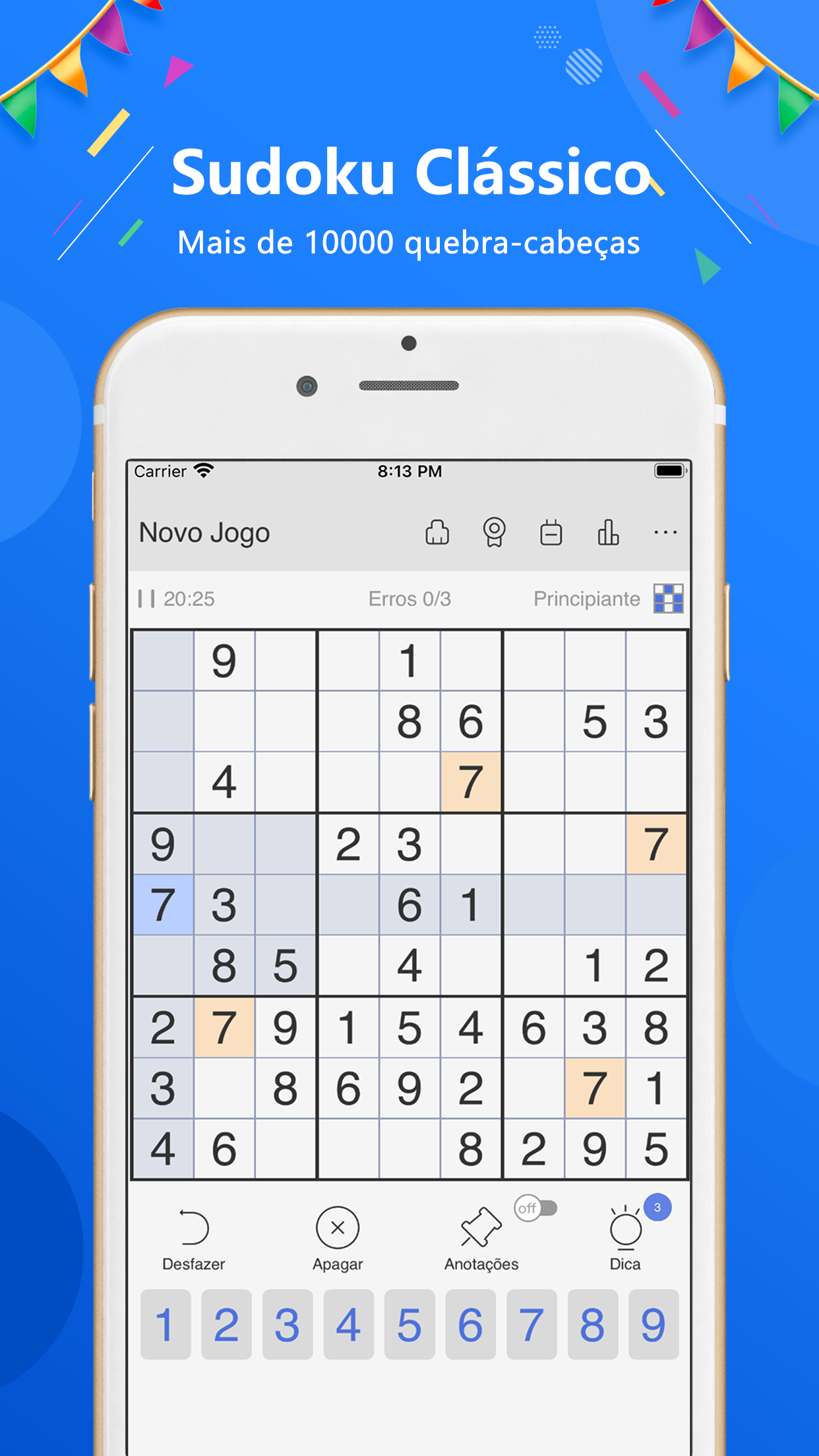 Screenshot 1 of Sudoku - jogo sudoku clássico 2.1.8