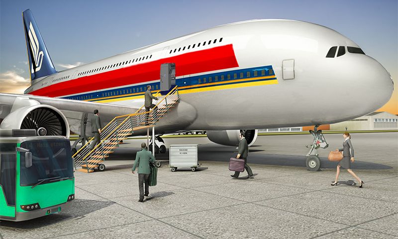 Fly Jet Flight Airplane Landing Simulator screenshot game