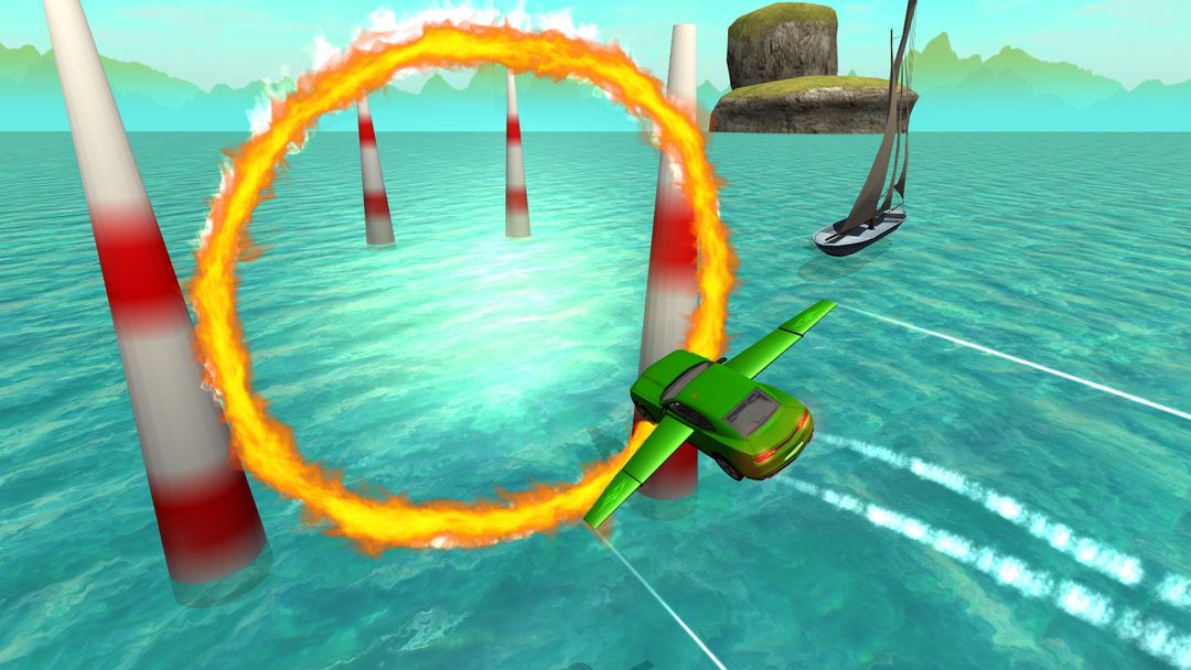 Flying Stunt Car Simulator screenshot game