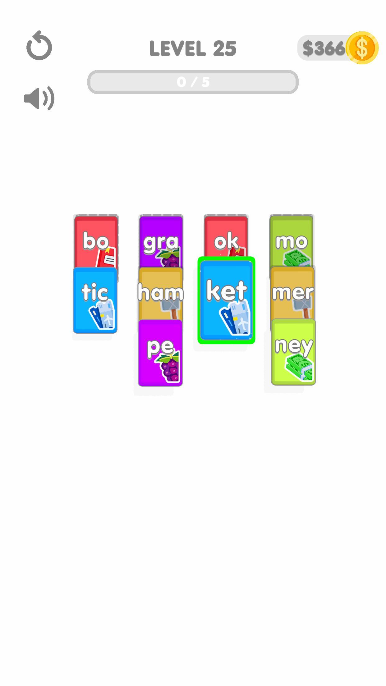 Screenshot of Words Solitaire!