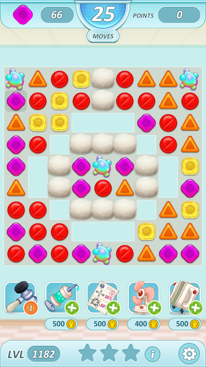 Interns: Match 3 Game Screenshot