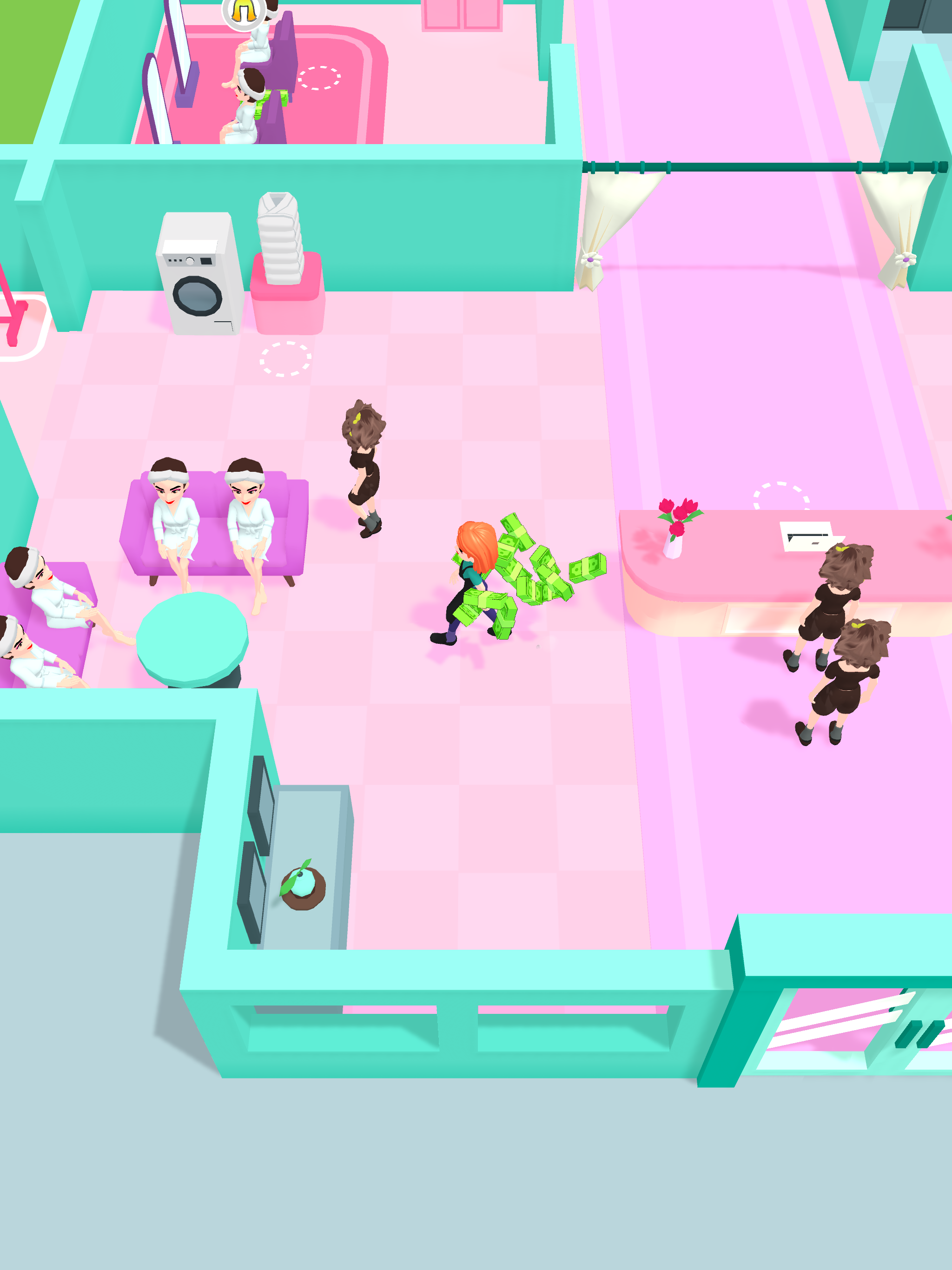 Beauty Salon Idle Game Screenshot