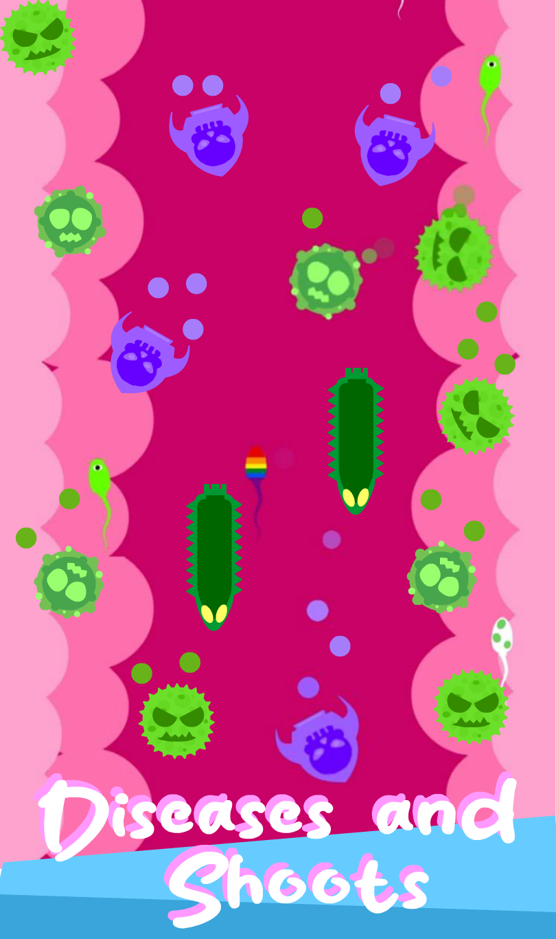 Sperm Shooter Game Screenshot