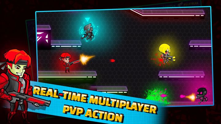 Screenshot 1 of Neon Blasters Multiplayer Game 