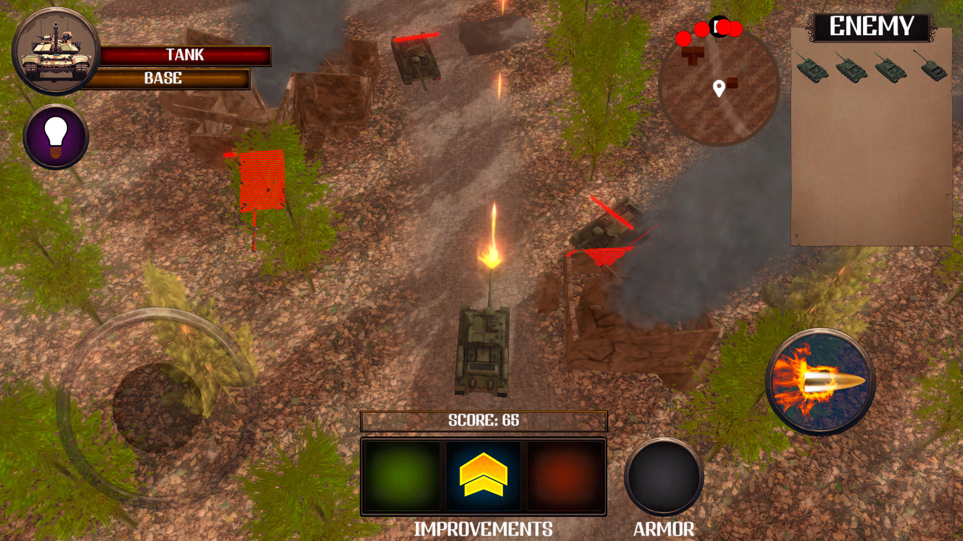 Скриншот игры Battle Tanks Firestorm