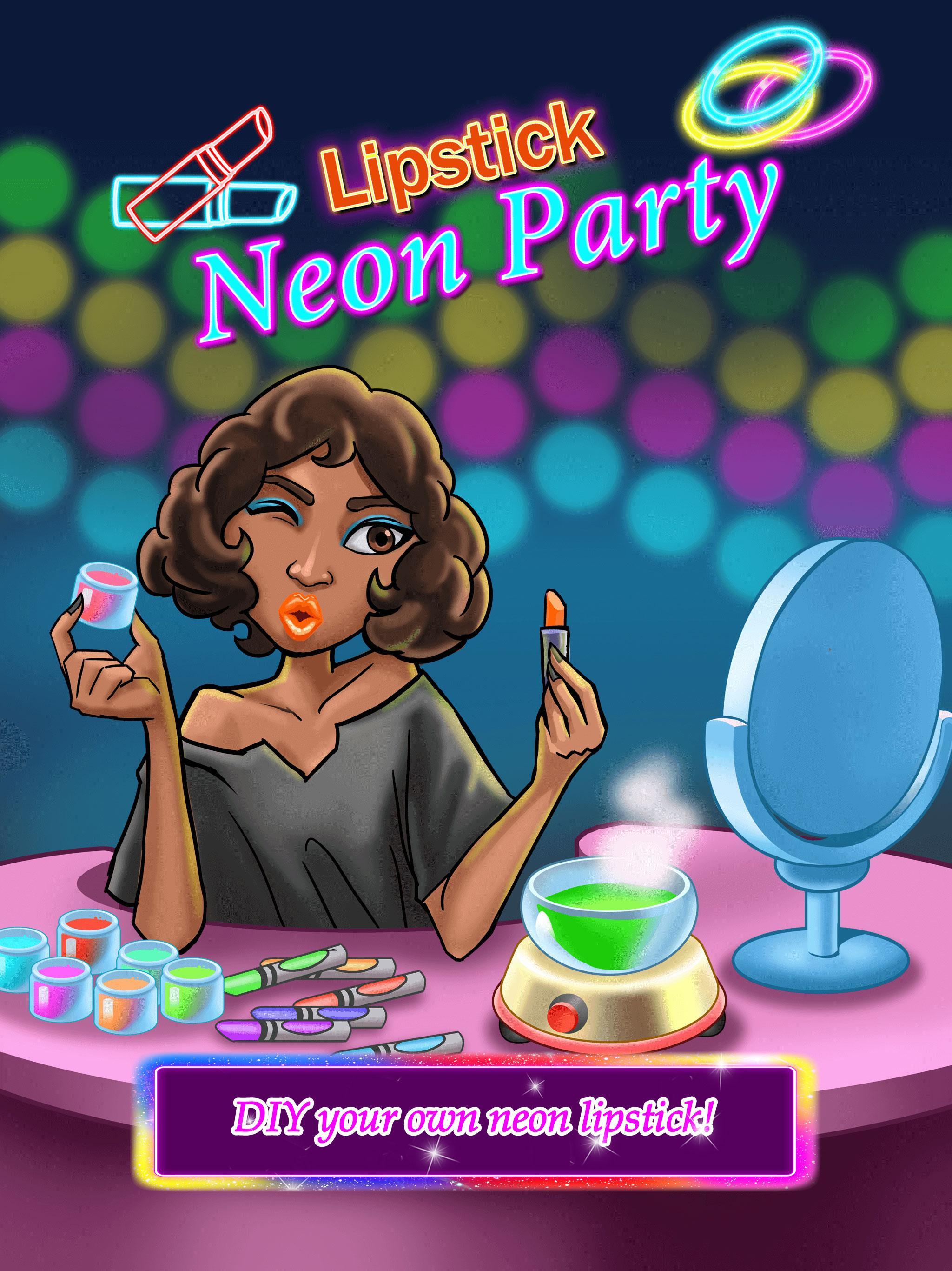 Lipstick Neon Party - BFF Fun ภาพหน้าจอเกม