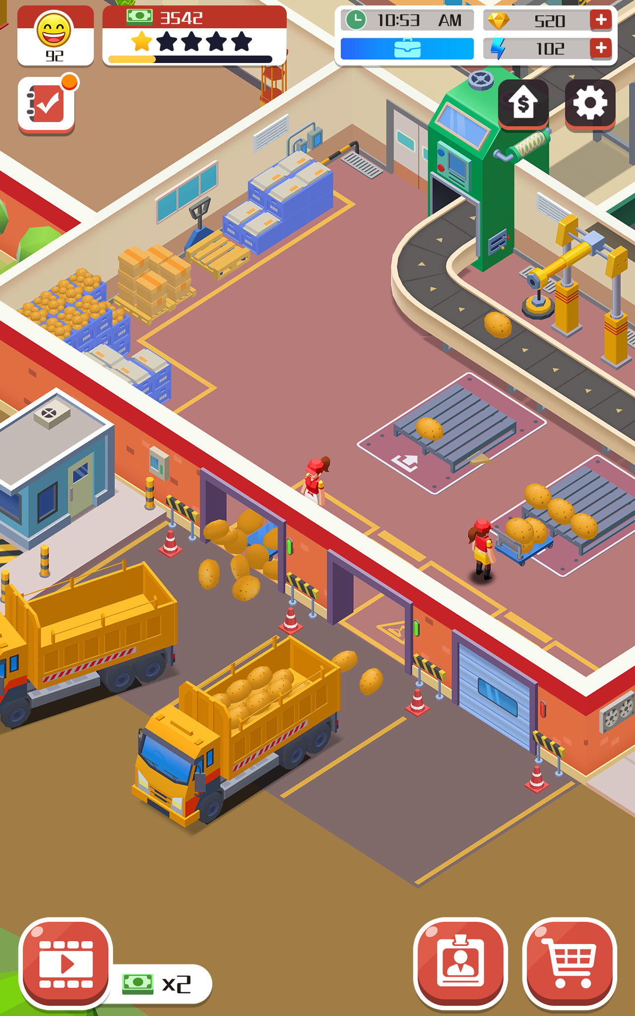 Скриншот игры Idle Foodpia Inc