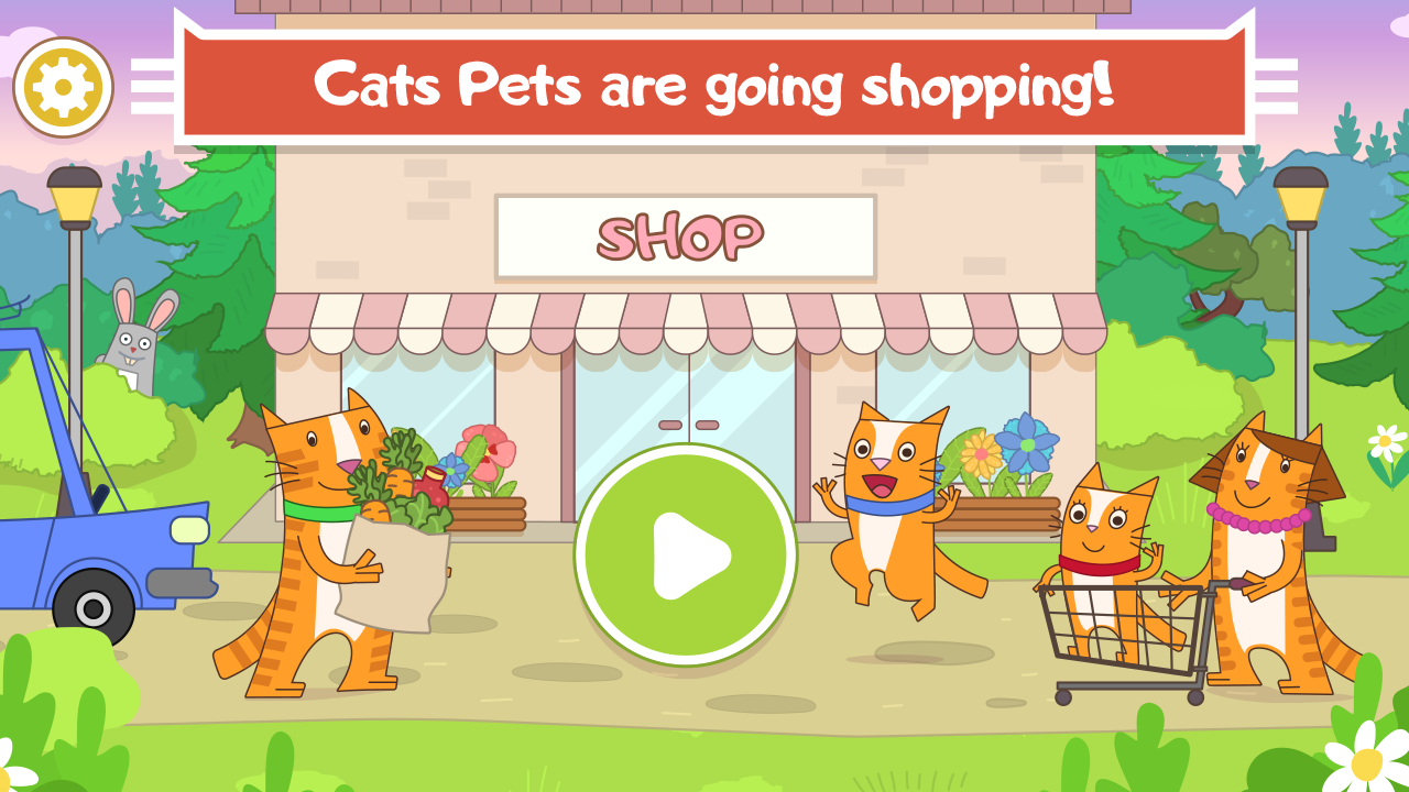 Captura de Tela do Jogo Cats Pets: Store Shopping Games For Boys And Girls
