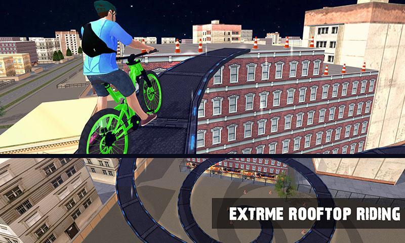 Screenshot 1 of Những pha nguy hiểm trên xe đạp BMX trên sân thượng 1.4