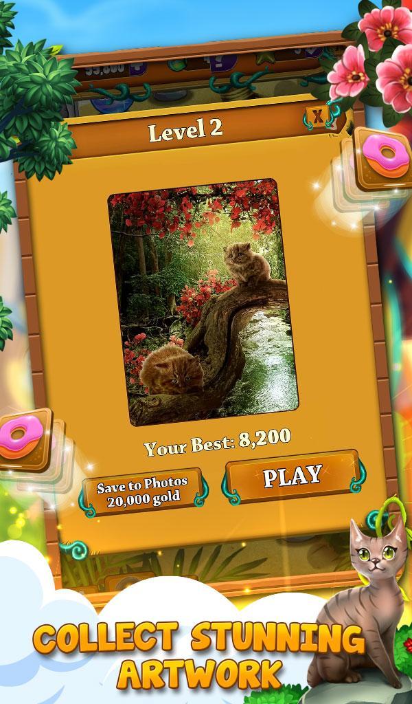 Cool Cats: Match 3 Quest - New Puzzle Game 게임 스크린샷