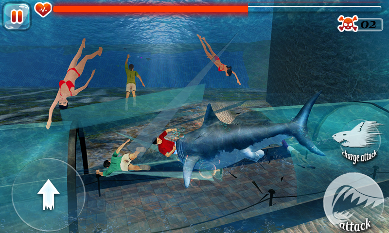 Captura de Tela do Jogo Scary Shark Evolution 3D