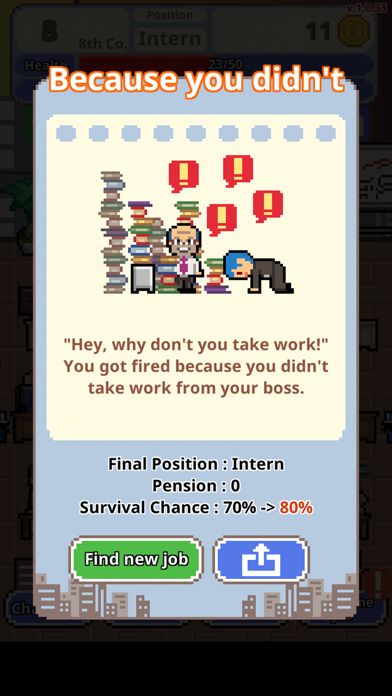 Screenshot of Don't get fired!