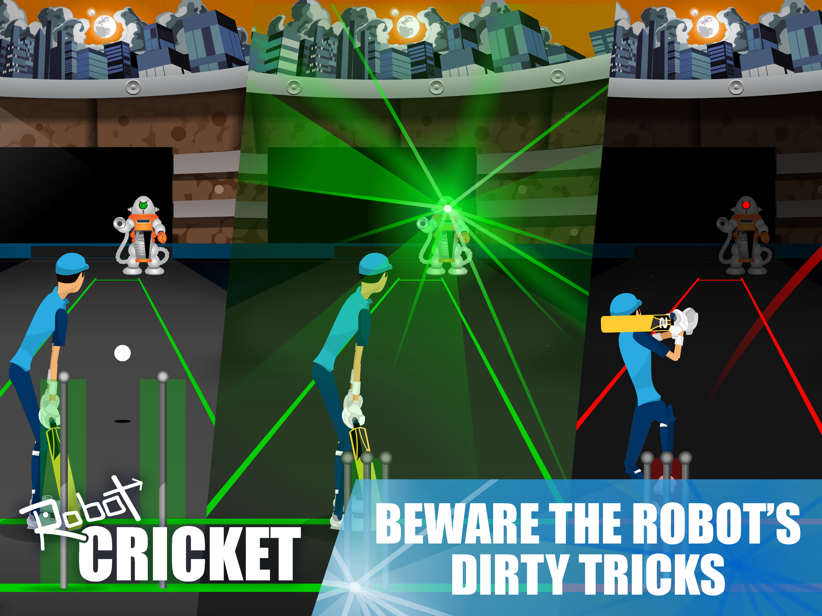 Robot Cricket Game Screenshot