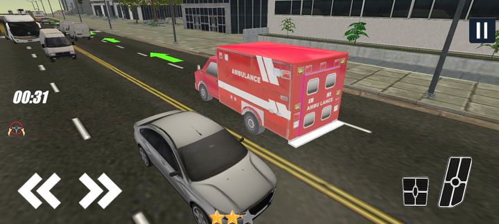 Emergency Ambulance Driver 3D Game Screenshot