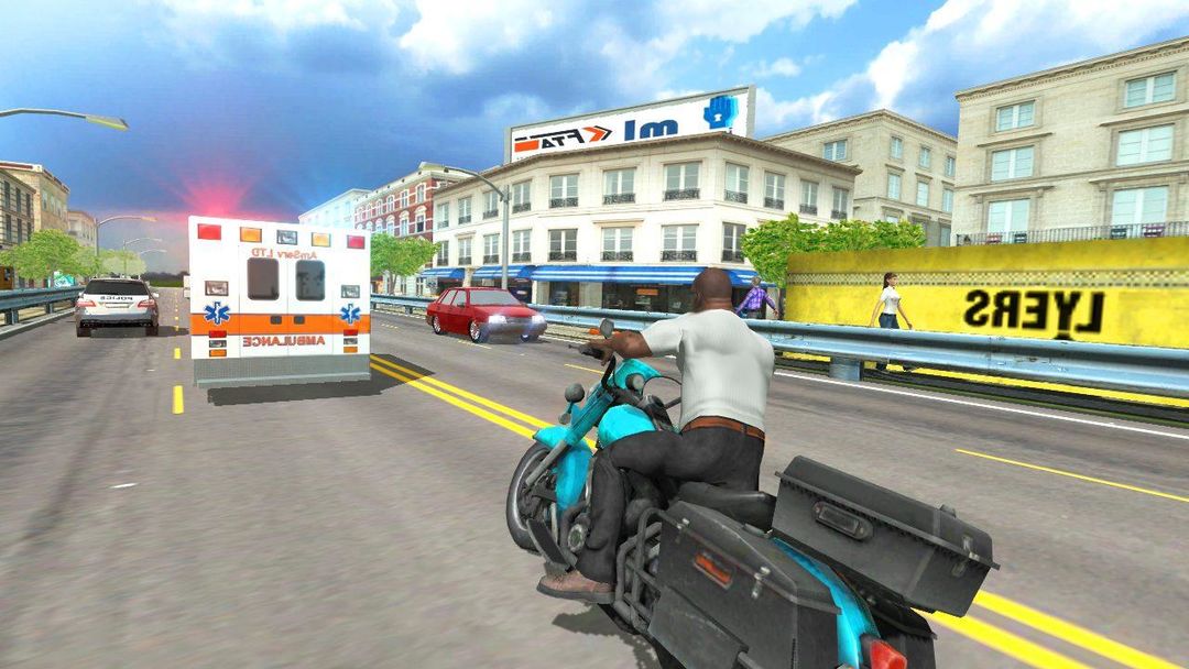 Screenshot of City Traffic Moto Racing
