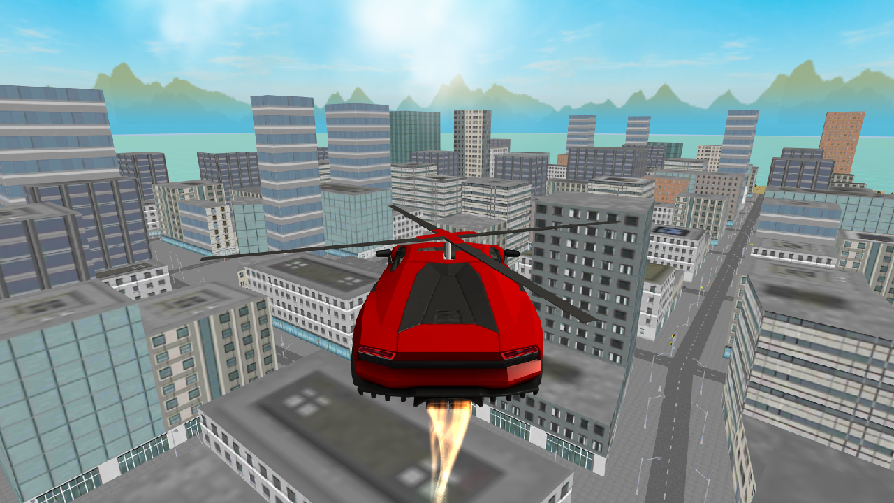 Flying  Helicopter Car 3D Freeのキャプチャ
