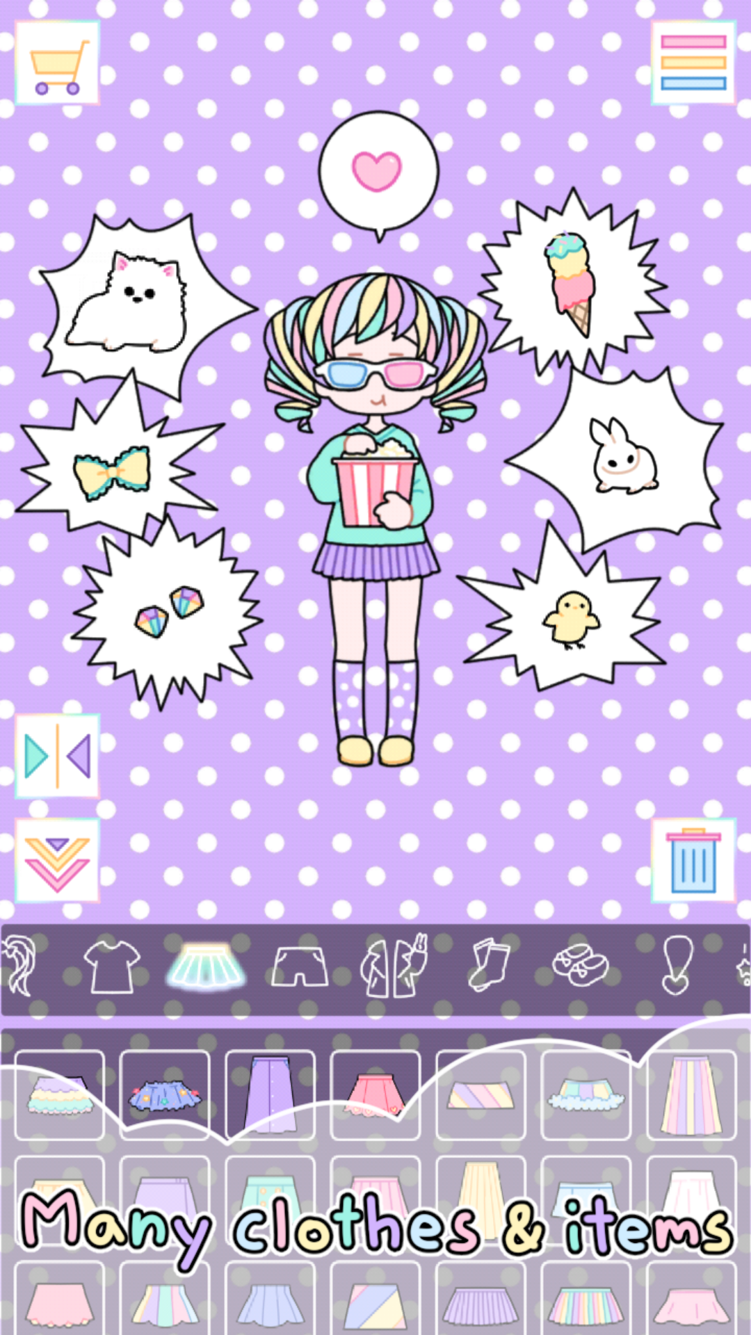 Pastel Girl : Dress Up Game Game Screenshot
