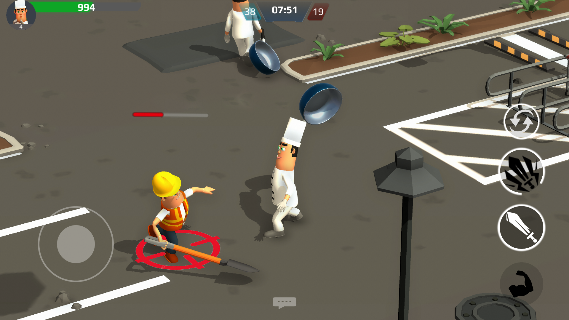 Screenshot of War job