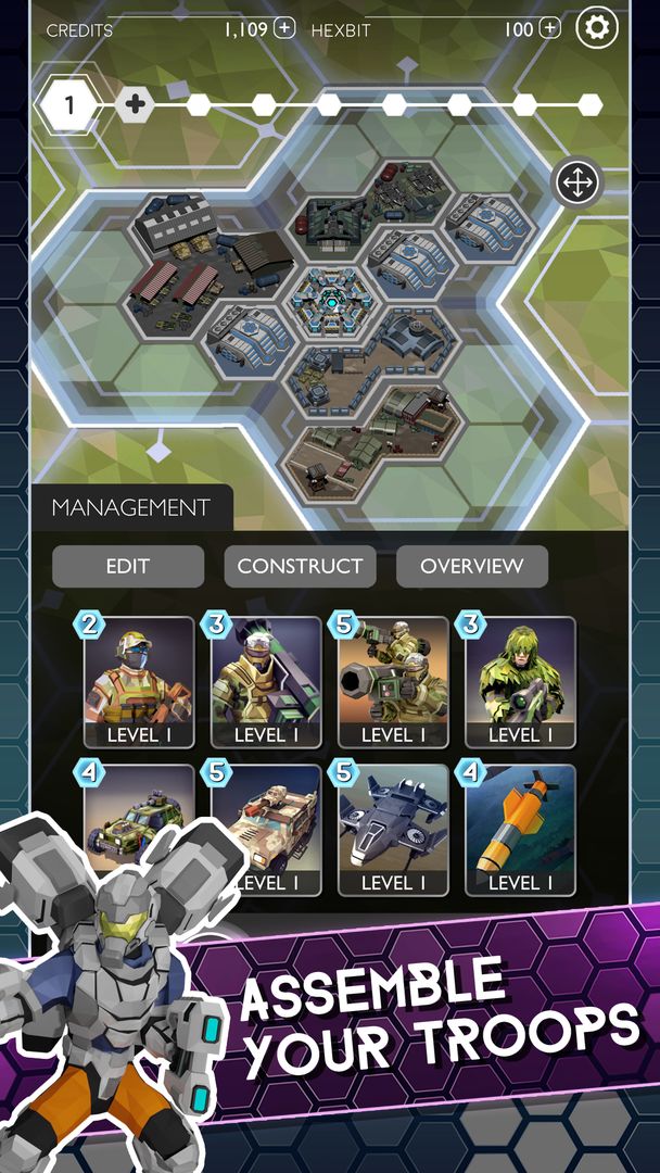 Hexlords: Quantum Warfare screenshot game