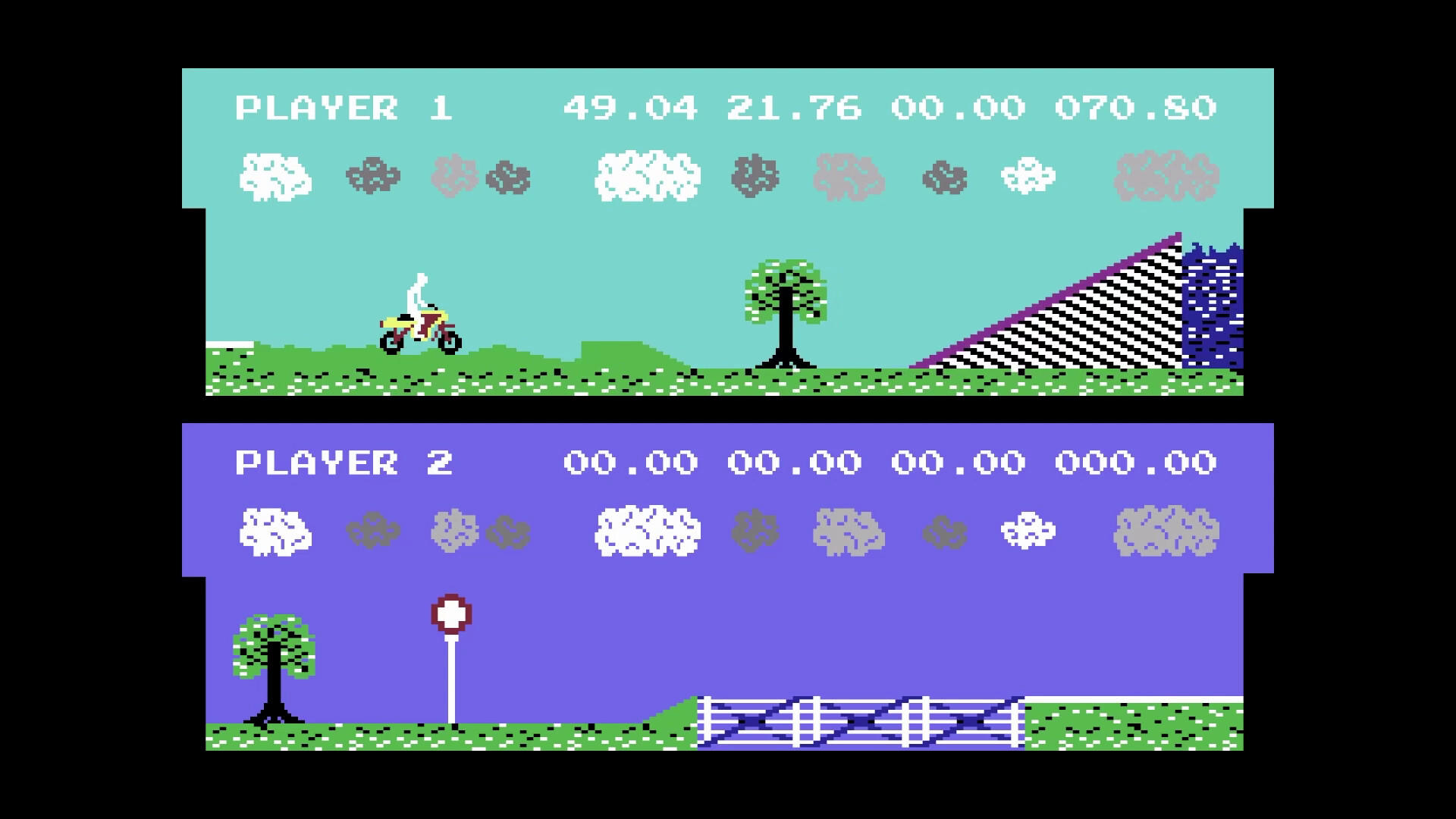 Kikstart: Off-Road Simulator (C64/C128) Game Screenshot