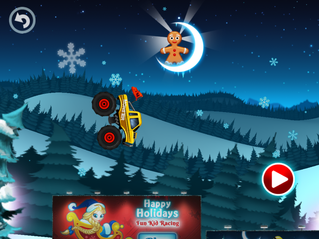 Cuplikan Layar Game Monster Truck Winter Racing