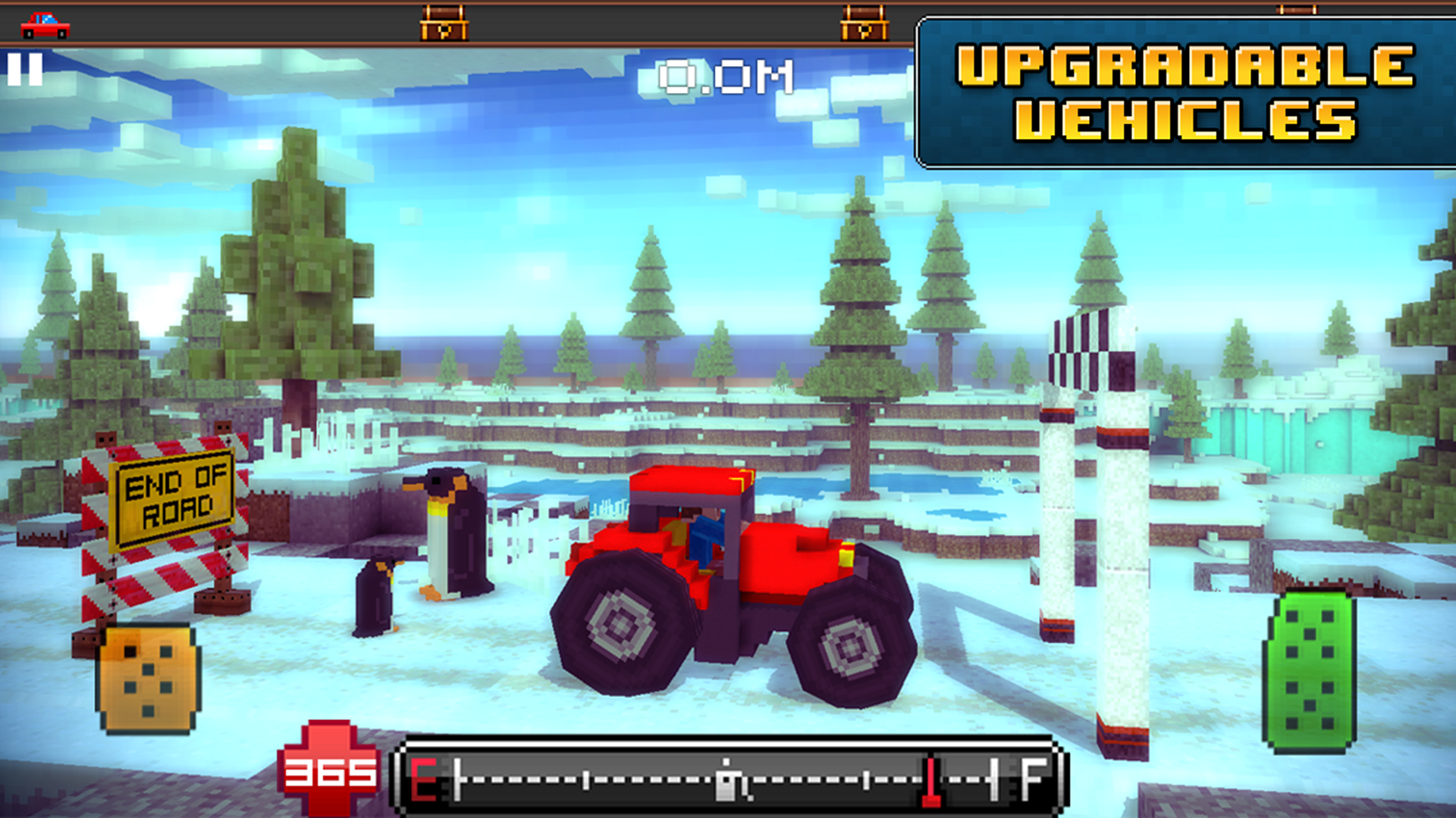 Blocky Roads ゲームのスクリーンショット