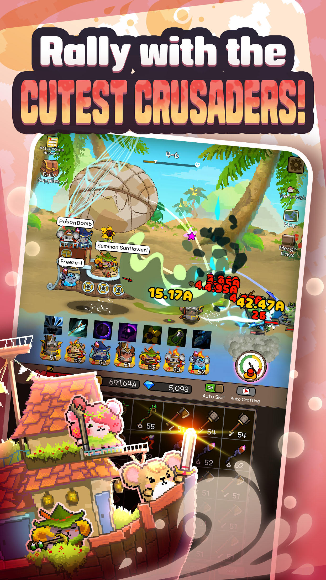 MERGE HAMSTER Game Screenshot