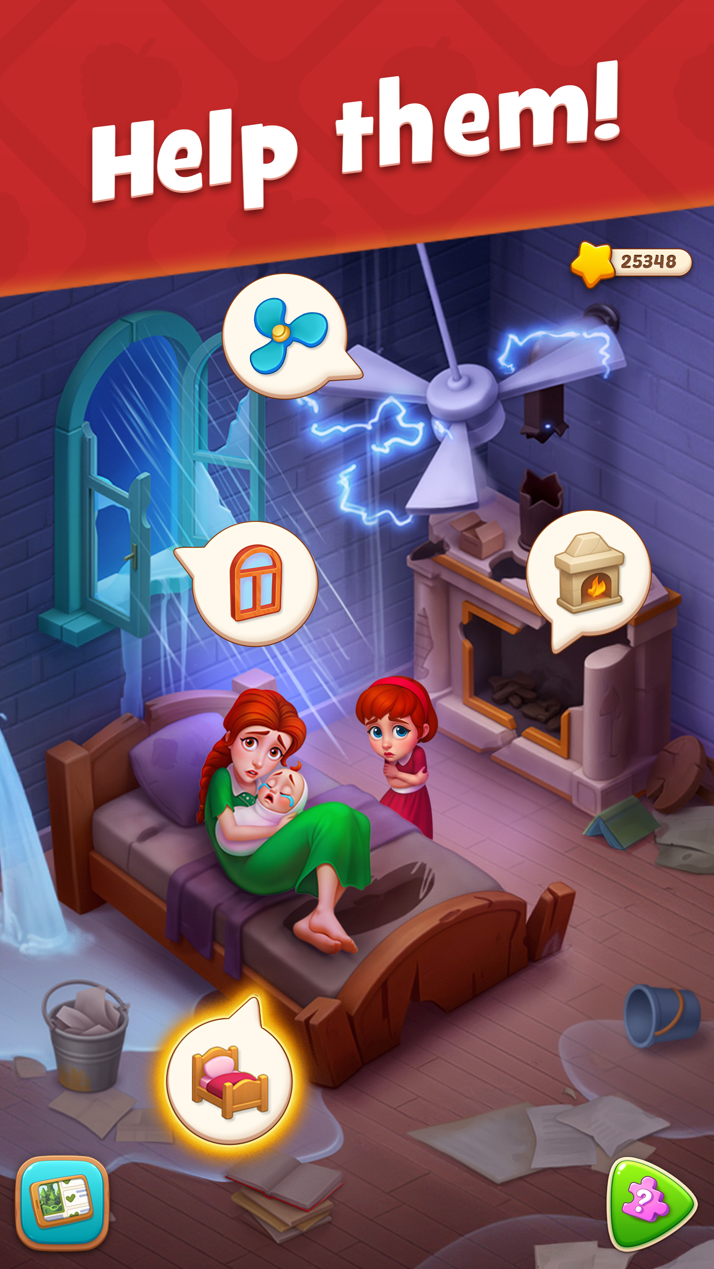 Gardenscapes Game Screenshot